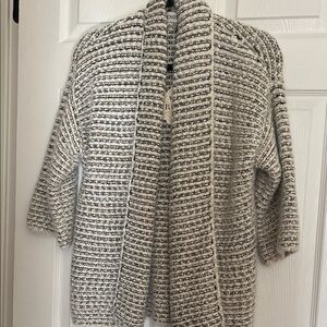 Knox Rose Black and Cream Textured Cardigan